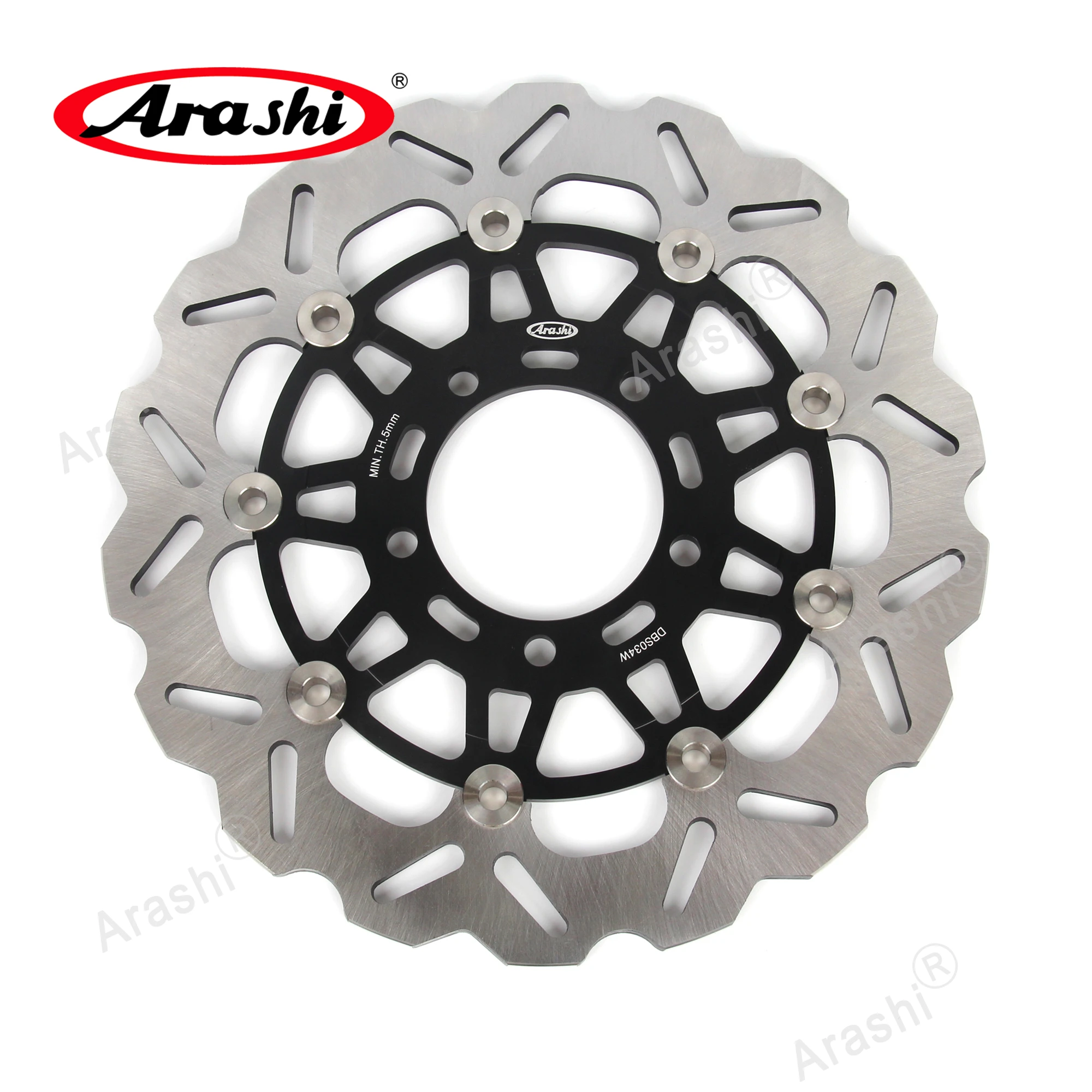 Arashi For KAWASAKI VERSYS 650 2007-2014 / ER6F / ER6N 2006-2015 CNC Floating Front Rear Brake Rotors Disc ER-6N ER-6F 2007 2008