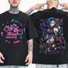 Jinx Arcane Monkey T Shirt Anime Cosplay Tees Women Men Grunge Aesthetic Short Sleeve High Quality Cotton EU Size Streetwear 1