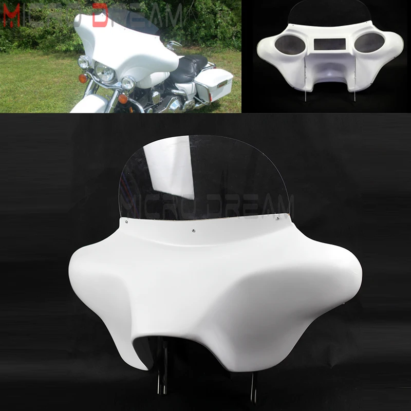 Detachable Motorcycles 6x9 Speakers Headlight Batwing Fairing