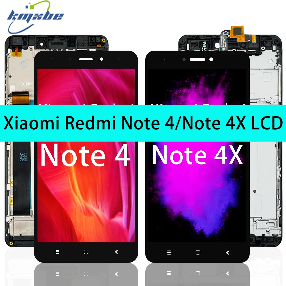 New Original LCD For Xiaomi Redmi Note Global Version Snapdragon 625  Display Touch Screen Digitizer Note 4X With Frame AliExpress
