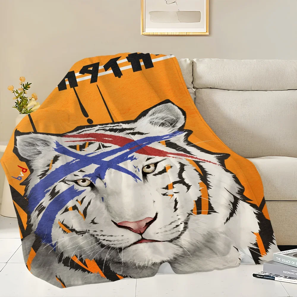 Throw Blanket Onitsuka Warm Soft Children's Blanket Tiger Kicomfort Suitable Living Rooms Offices Family Lunches Travel Gifts 5
