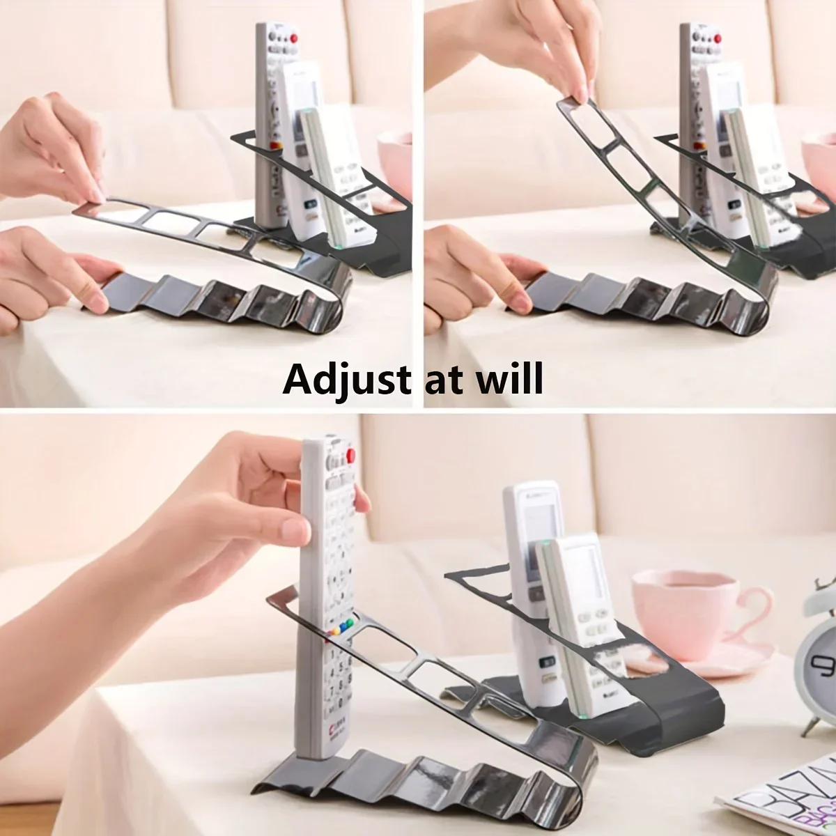 4 sections TV remote control stand, home appliance, T1 remote control storage, office prompt stand for home, living room, office