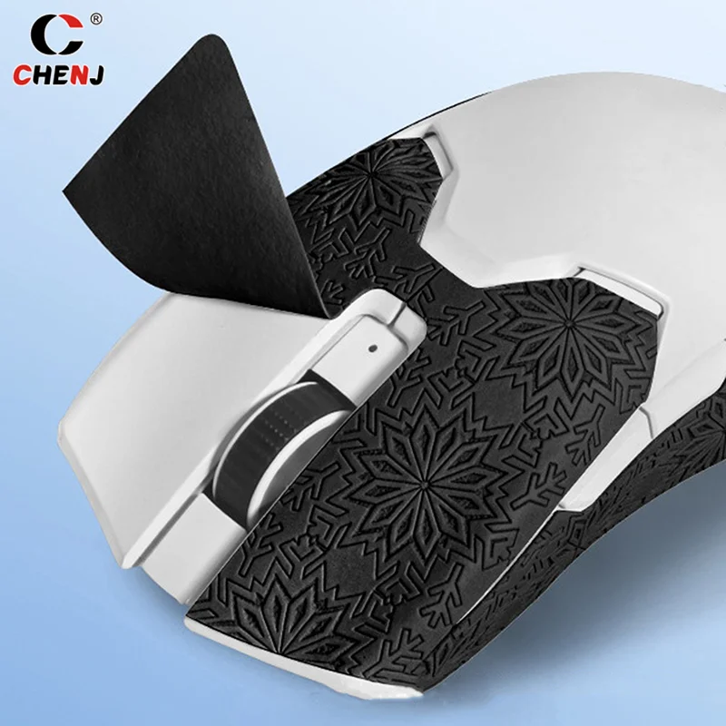 Ultraglide Anti-Slip Mouse Sticker with Snowflake Texture