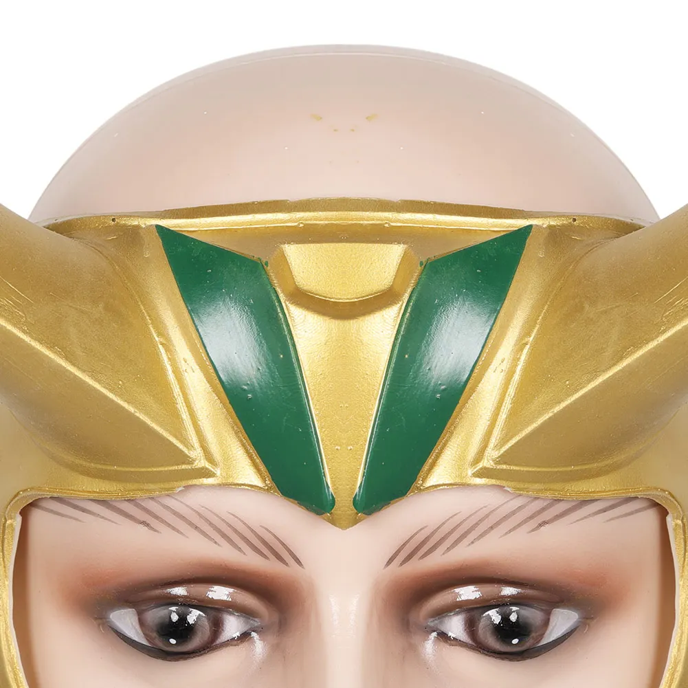 Loki Cosplay Long Horned Mask Headwear TV Super Villain Roleplay Fantasia Masquerade Costume Accessories Halloween Suit Props cosplay accessories