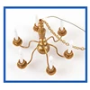Dollhouse Furniture Kid's Realistic Chandelier Light Preschool Pretend Play Sand Table Toy Scaled Model LED Ceiling Lamp 3