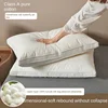 Silk Pillows 5 Star Hotel Bed Pillows Sleeping Pillow Neck Spine Protection Slow Rebound Sleeping Soft Washable Pillows Bedding 1