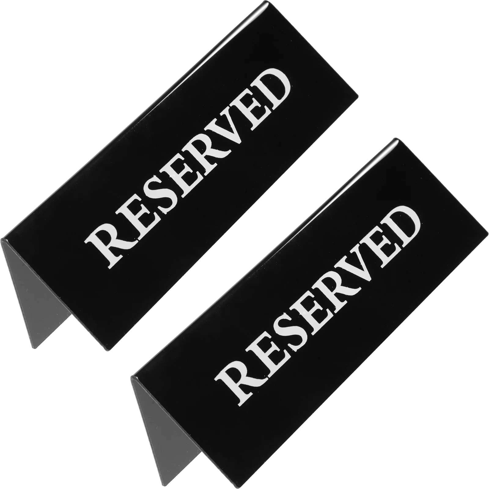 Reserved Signs Sign Table Acrylic Reservation Wedding Card Seating Place Tent Restaurant Room Chair Guest Name Desk Conference v shaped acryliccard triangle bable conference double sided transparent guest card table sign tabletop seat