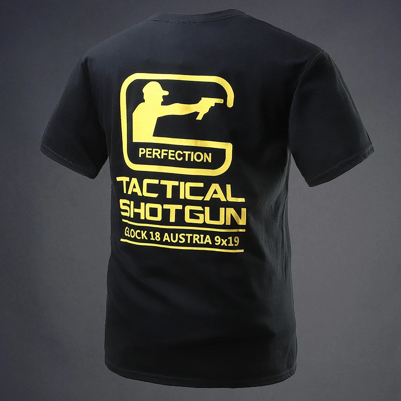 Army Fan T Shirt Shooting Club Extended Short Sleeve Men Base Shirt Outdoor Training Tactical Fitness Streetwear Top