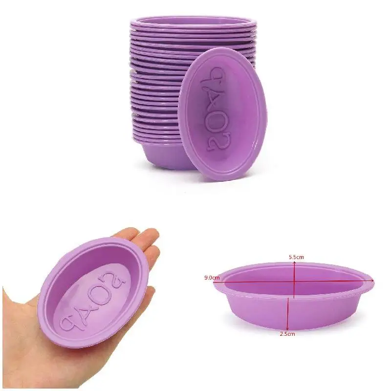 Multifunctional Silicone Molds Oval Handmade Soap Cupcake Bread Jelly Chocolate Cakes Reusable Molds For Home Kitchen 25pcs Set silicone mold baking mold soap molds