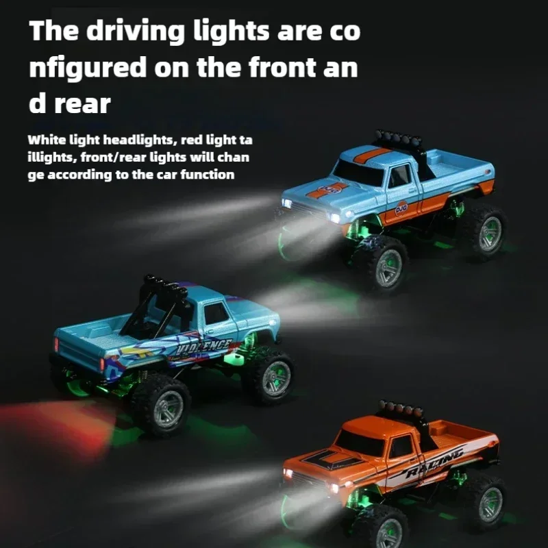 METAL RC Cars 1:64 Rc Drift Car Remote Control Car Mini High-Speed Off-road Climbing Children's Toys Kids Gifts Customized 3