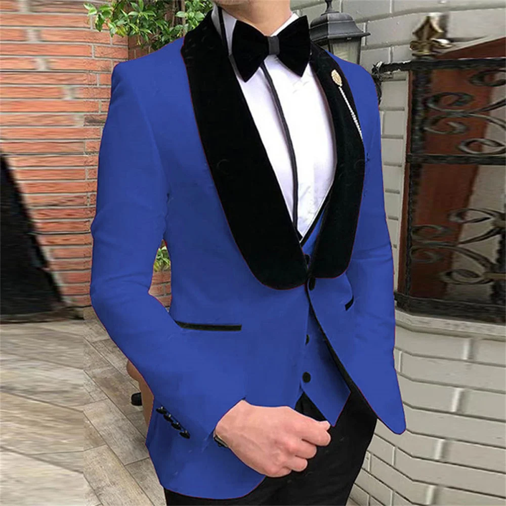 White Suits for Men 2023 New in Elegant Casual Business Jacket Pants Vest 3 Pieces Sets Luxury Formal Party Wedding Male Suits