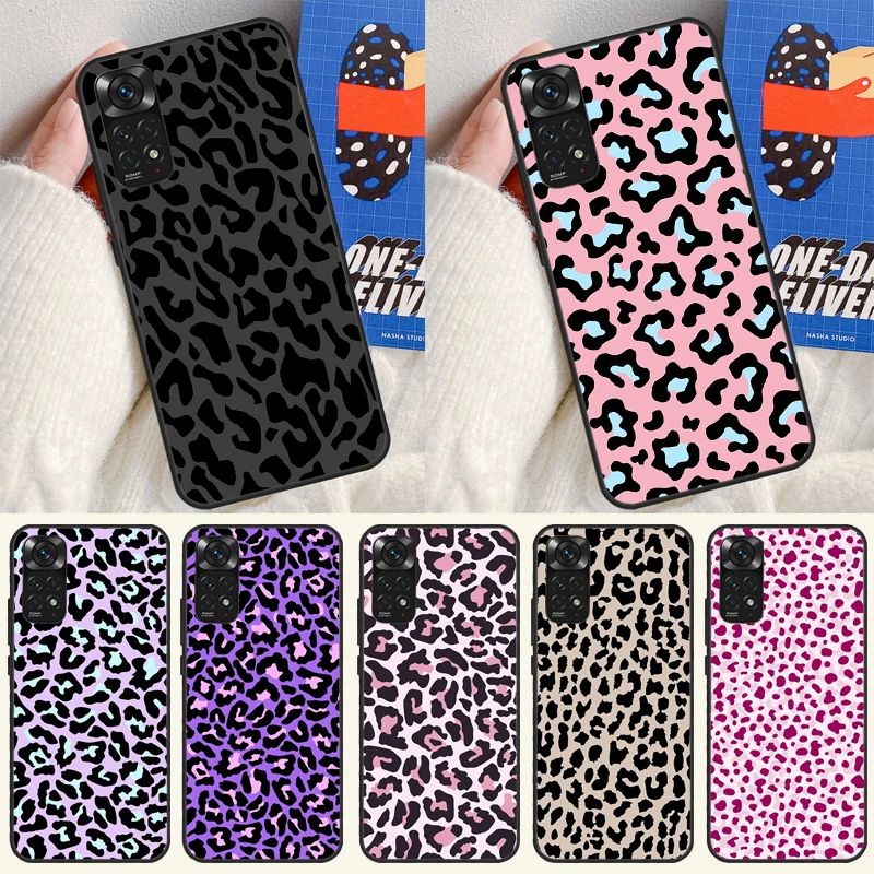 ESONG Coque Motif Léopard Cœur Pour Xiaomi Redmi Note10 Pro 4G/10