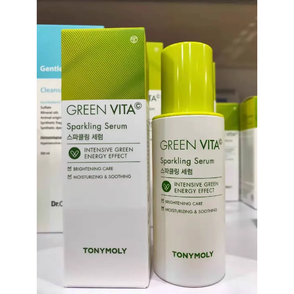 

Korea Tonymoly Green VITA Sparkling Serum 55ml Intensive Green Energy Effect Moisturizing Brighten Soothing Skin Whitening Care