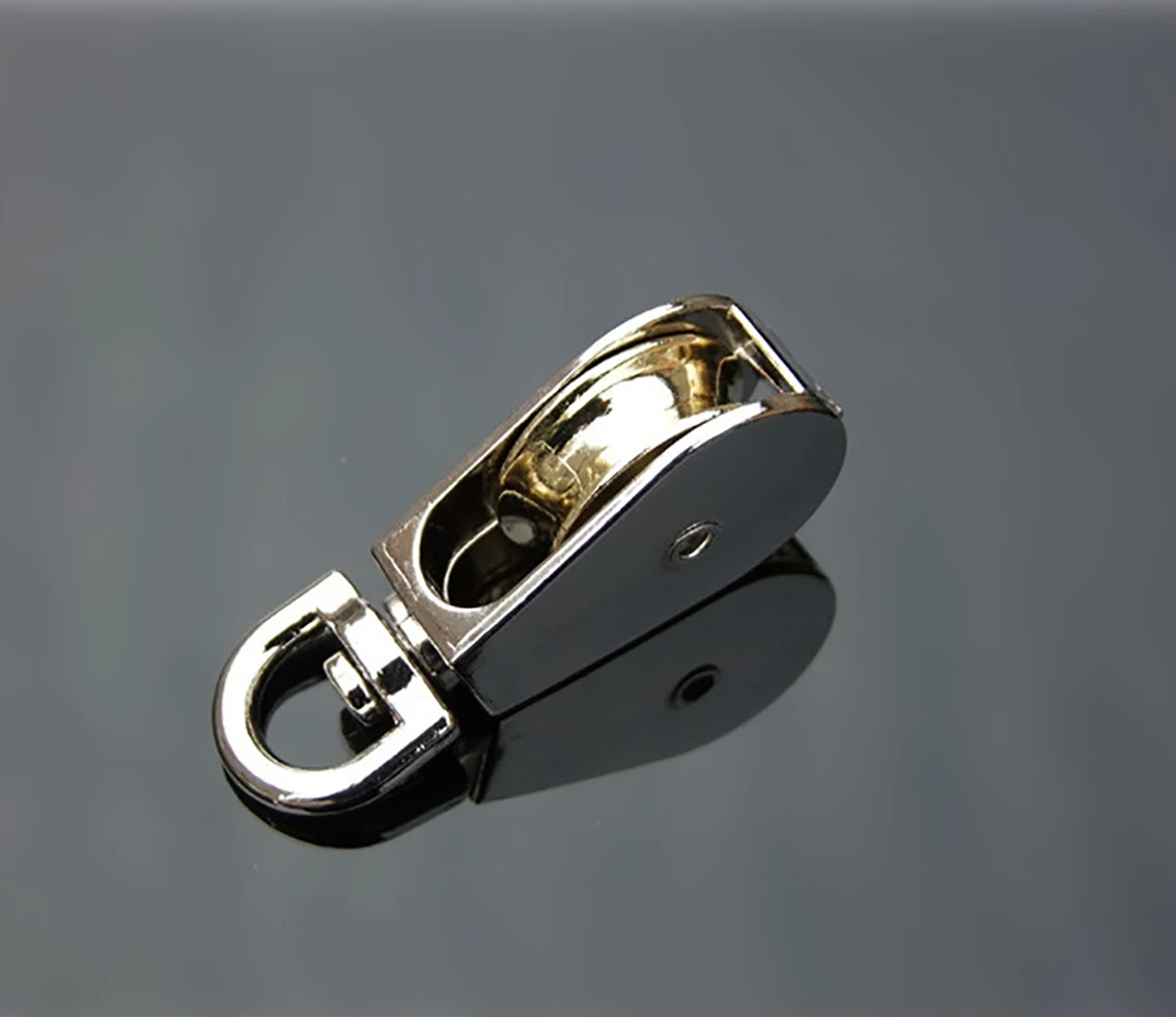 Swivel Metal Sheave 43/58/86mm Zinc Alloy Pulley Crown Block And Tackle Lifting Wheel Mini Single/Double Pulley For DIY 6