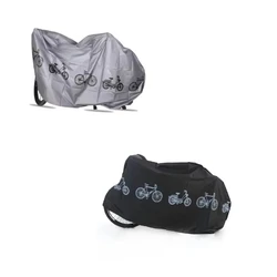 Durable Outdoor Waterproof Bicycle Cover - All - Season Protection Against Dust and UV Rays (Black and grey)
