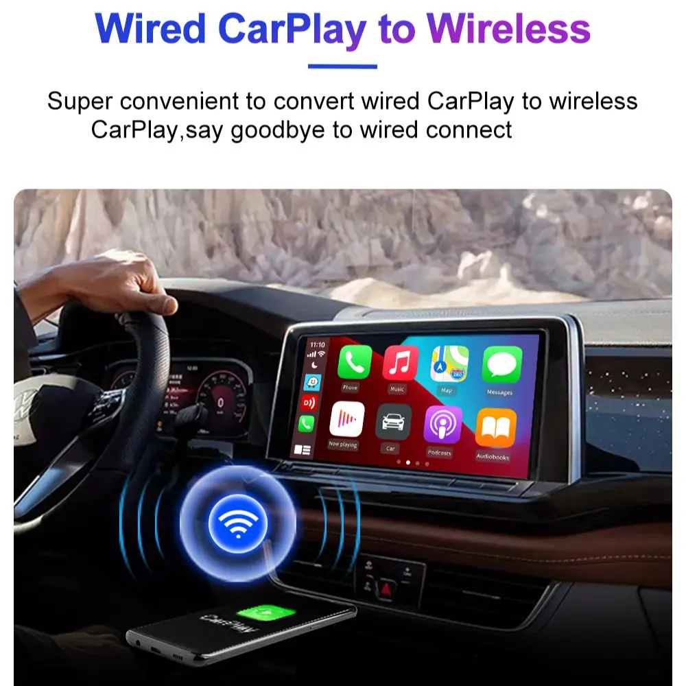 Binize CarPlay Ai Box Plus Wireless Apple CarPlay Wireless Android