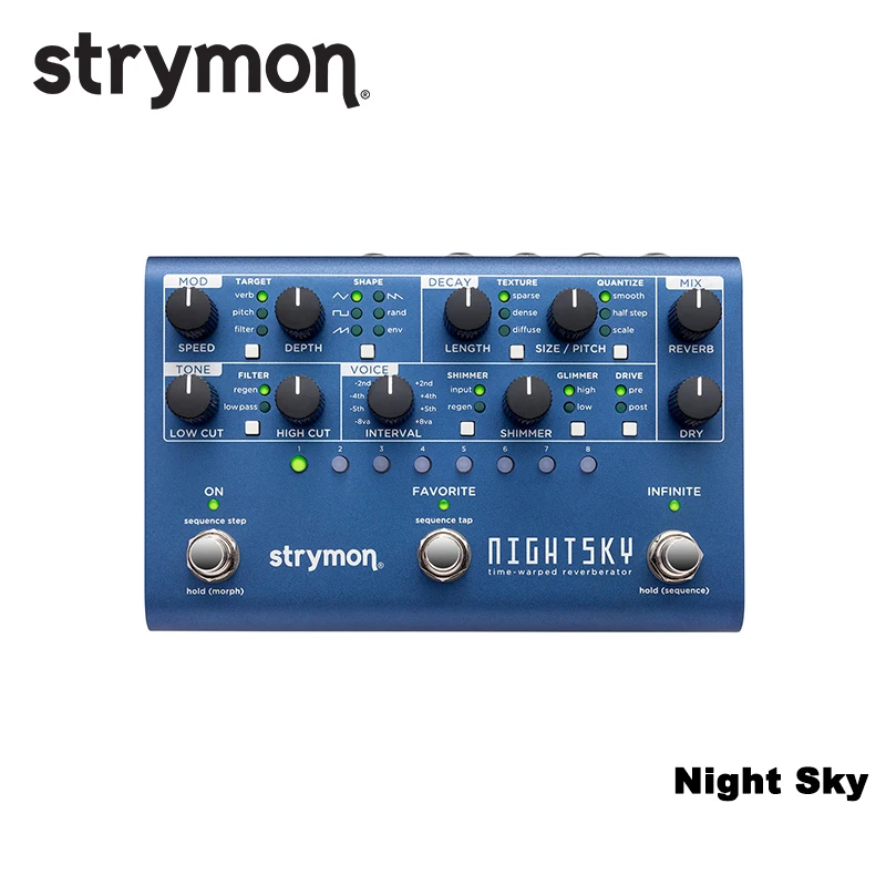 Strymon Nightsky Pedale Riverbero Deformato Dal Tempo