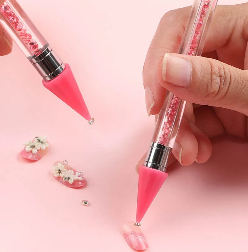 8PCS Rhinestone Wax Pen Head for Nail Art Gem Picker Tool Replacement Tip for Rhinestone Picker Wax Pencil For Nail Tools 5