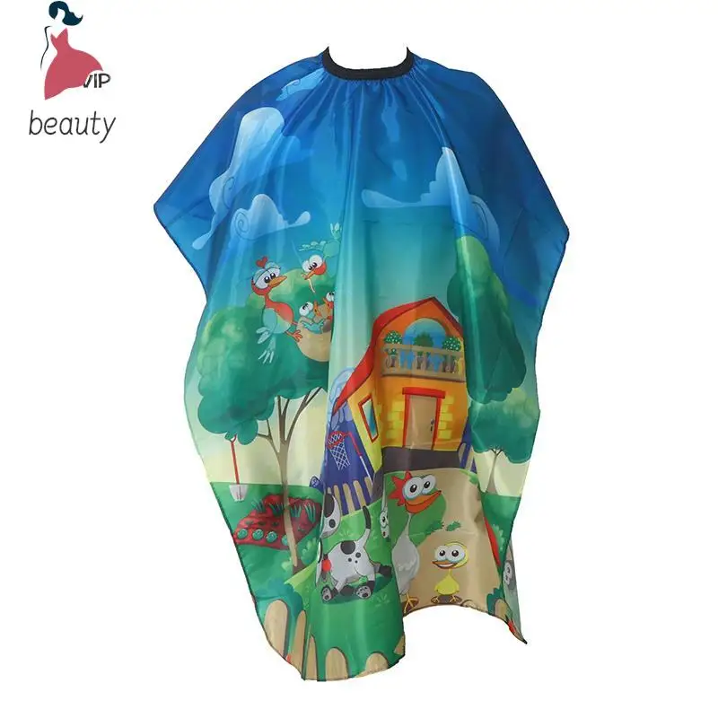 

1pc Kids Haircut Hairdresser Barber Cape Apron Waterproof Durable Hairdresser Tool Salon Cloth Hair Cutting Cape For Barber Shop