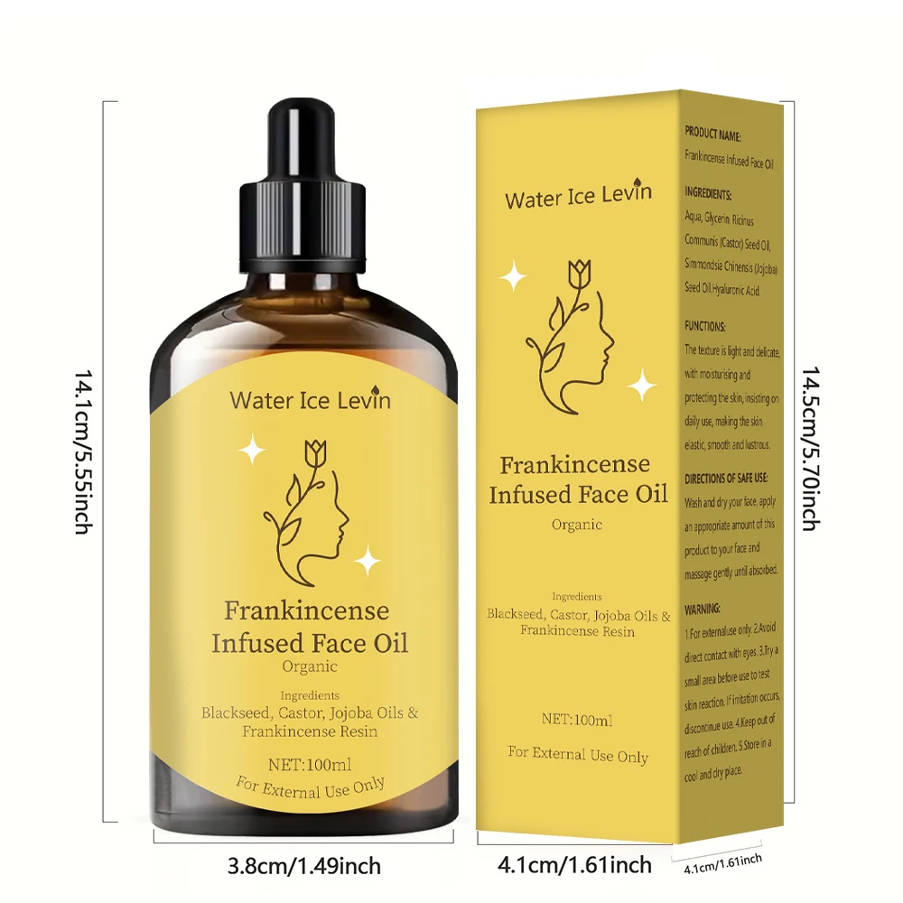 Frankincense Facial Essential Oil - Moisturizes and Nourishes the Face, Body | Alcohol-Free Glycerin |   Suitable for All Skin Types |   Suitable for Massage, Shower and Relaxation 3