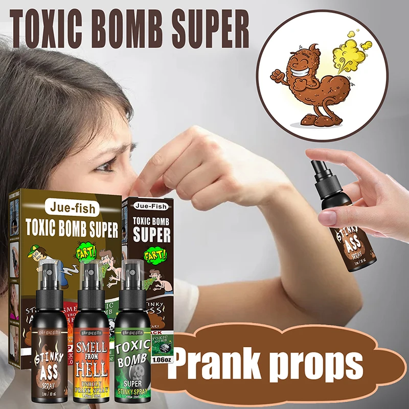 30ML novelties kapalina prd roubík šprým anekdota sprej kreativní smrdět bomba páchnoucí smradlavý plyn pro halloween slavnost tricky legrační hraček