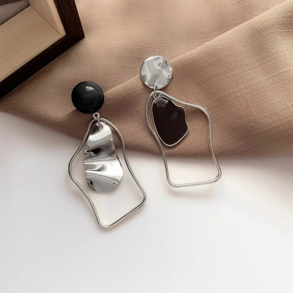 EXPEN Irregular Women Earrings Temperament Korean Style Earrings...