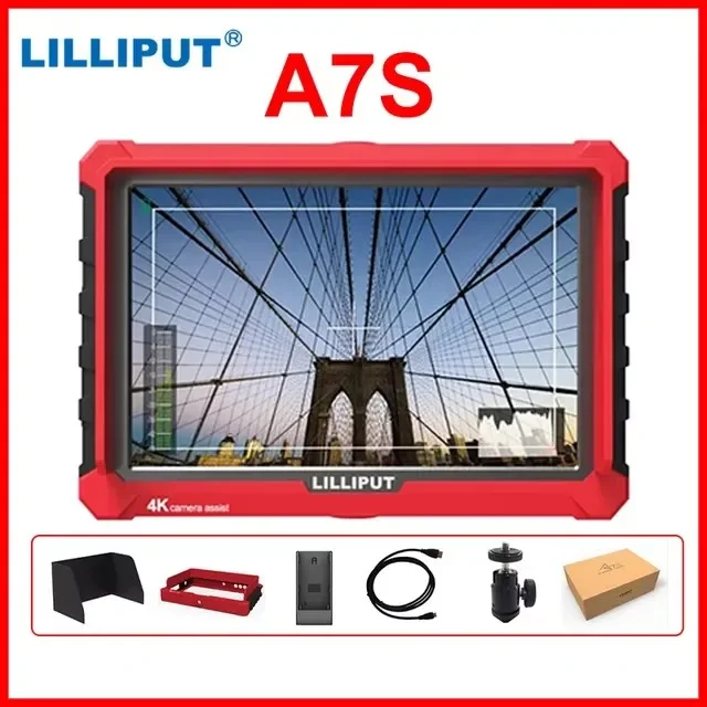 LILLIPUT A7S 4K Full HD 7 Inch Monitor A5 A11 A12 Series HDMI-Monitor Broadcast Director Support 3G-SDI Input for DSLR Camera