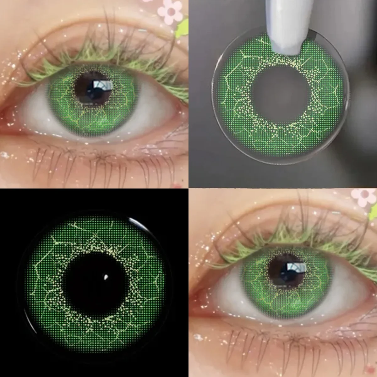 Visuashow Anime-Inspired Color Contact Lenses - Cute Yearly Disposable Lenses