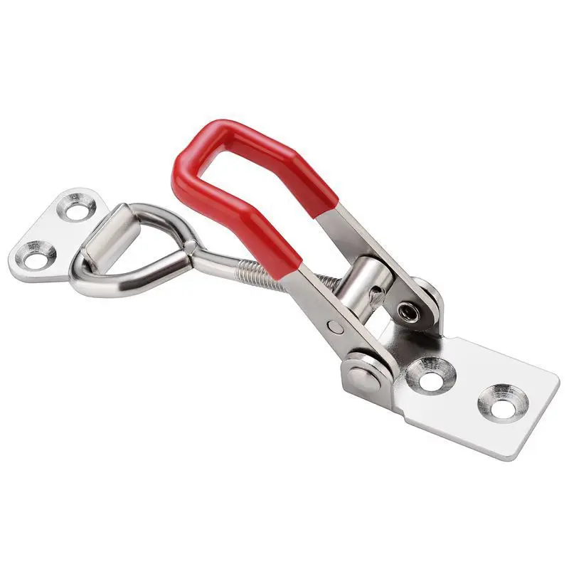 4/8pcs Adjustable Toolbox Case Metal Toggle Latch Catch Clasp Quick Release Clamp Anti-Slip Push Pull Toggle Clamp Tools Toggle Latches