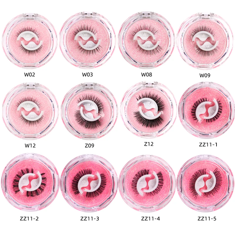 1 Pairreusable Selfadhesive False Eyelashes Glue Free Fake Eye Lashes Easy To Wear Fluffy