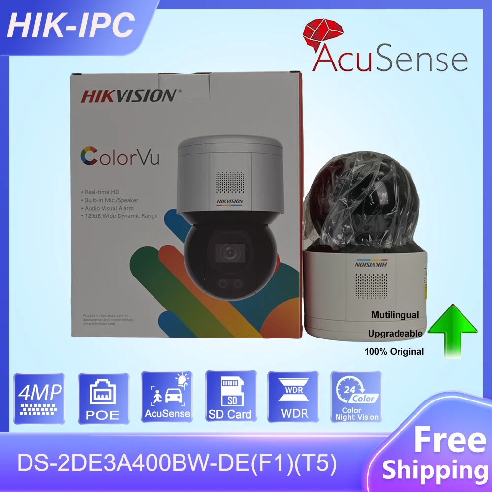 

Купольная IP-камера HIK, 3 дюйма, 4 МП, со встроенным микрофоном и динамиком