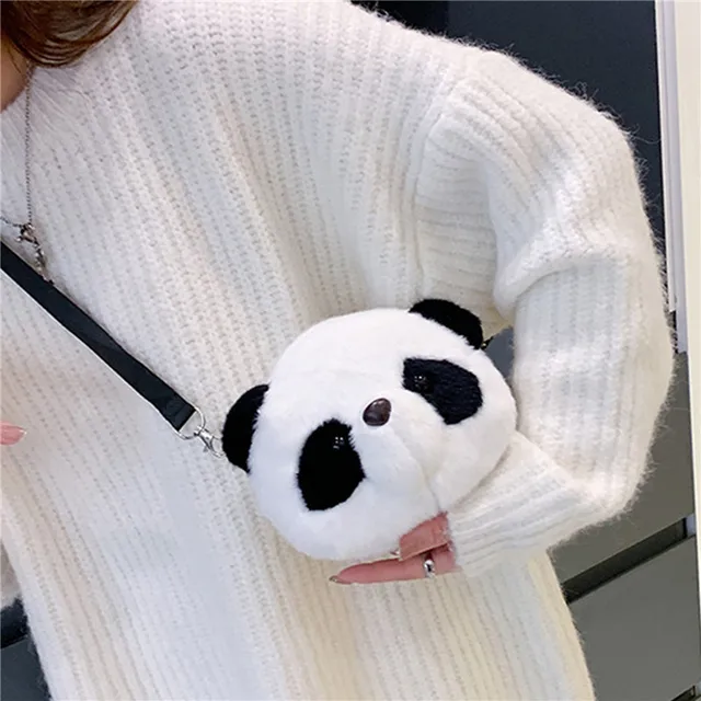 Bolso Cruzado De Panda De Dibujos Animados Para Mujer, Bolso De