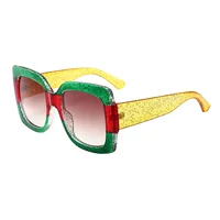 Grandes lunettes de soleil carrées de luxe pour femmes, lunettes de soleil transparentes rétro pour femmes, nuances noires respirantes, UV400, marque de créateur 5