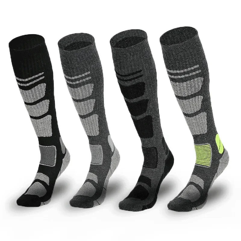 Merino Wool Ski Socks Winter Thermal Sports Snowboard Cycling Hiking Skiing Stockings Men Women Boot Sock 2 Pairs ski socks