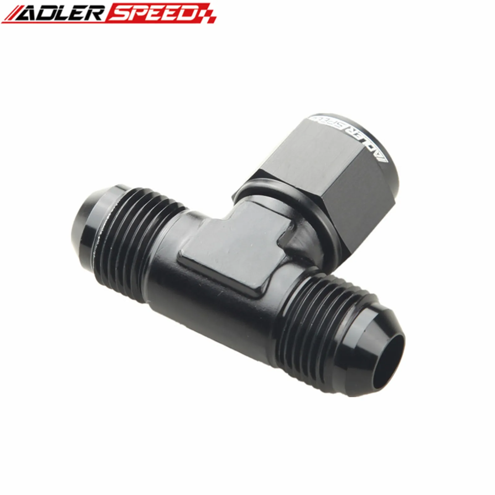 AN4 AN6 AN8 AN10 AN12 Male To AN Female Tee T-piece Fitting Adapter Aluminum Swivel Hose End Fitting Pipe Straight Adapter Fitting