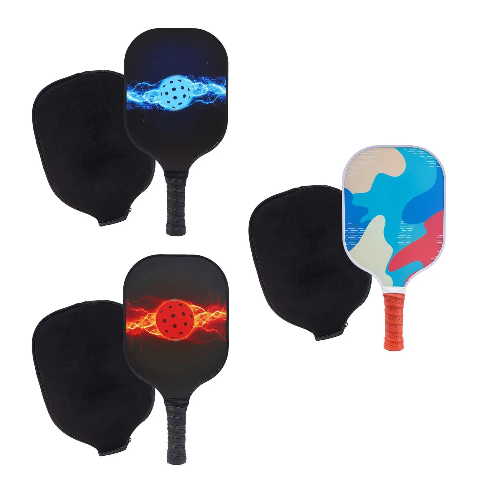 Pickleball Paddle and Storage Bag, Portable Pickleball Paddle with Ergonomic