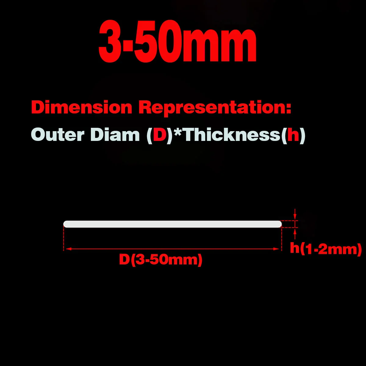 

O-Ring / High Temperature Resistant Silicone Rubber Ring / Faucet Waterproof Seal Ring / Silicone Rubber Seal Circular Gasket