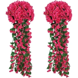 Vibrant Begonia Artificial Flower Bouquet for Stunning Indoor and Outdoor Decoration (Rose Red)