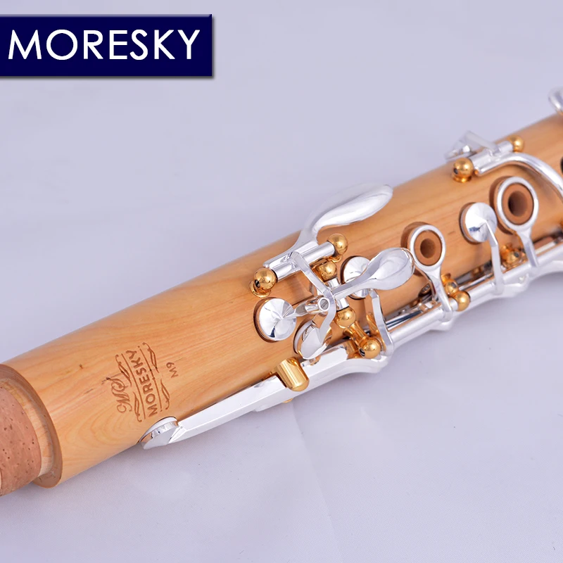 MORESKY Boxwood Wood Professional Clarinet Bb 18 Keys Sib Klarnet Clarinete M9&middot;BO