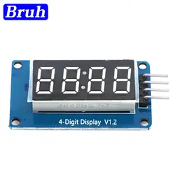 TM1637 4 Bits Digital LED Display Module For arduino 7 Segment 0.36Inch Clock RED Anode Tube Four Serial Driver Board Pack NEW