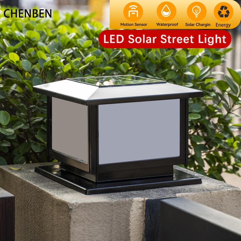Solar Lamp Outdoor Pillar LED Light Waterproof Landscape Decor Retro Home Garden Parking and Corridor Led Solar Lights Sunlight
