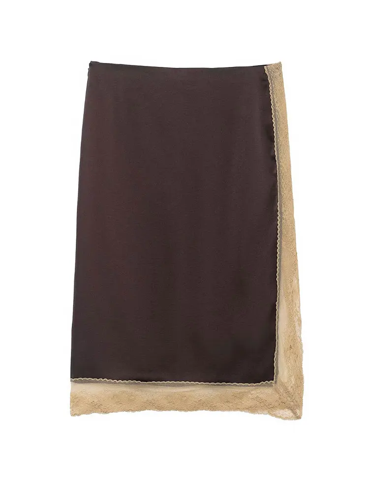 HH Women Fashion Lace Patchwork Skirts Sets Sexy Backless Camisole Tank Tops Slim Midi Skirt Summer Evening Club Party Outfits