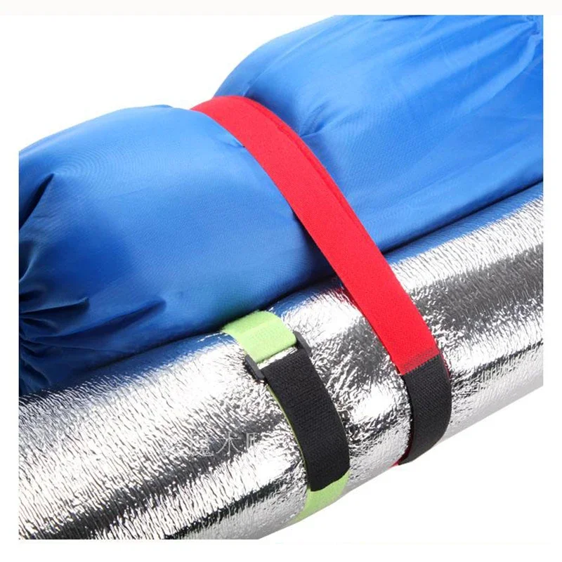 10 Pcs Black Nylon Rope Belt Cargo Luggage Fastener Straps With Self-adhesive Sticker For Outdoor Camping Bags Lashing Straps