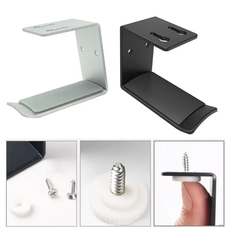 Headphone Wall Mount Holder Supporting Bar Flexible Headrest Gaming for Head Hanger Orgnizer for Ceramic Wall Paper