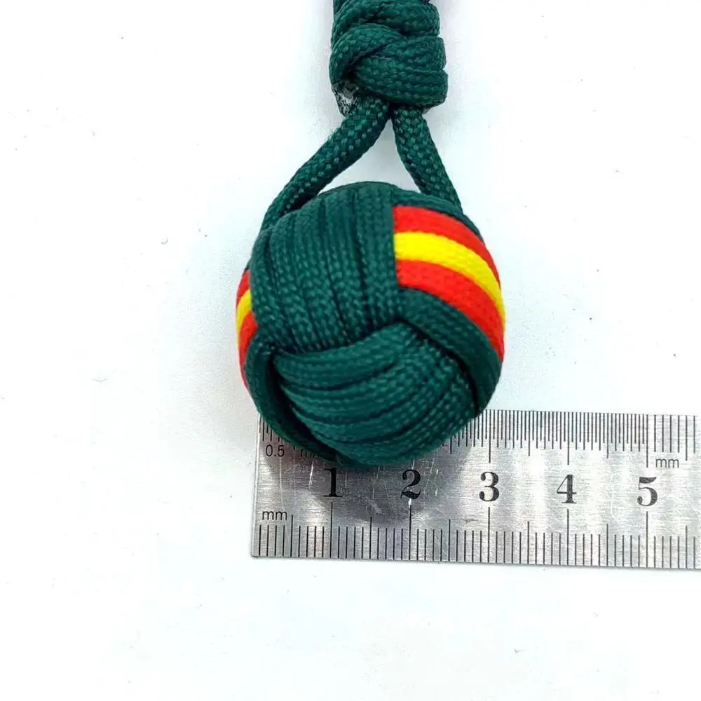 Porte-clés boule de ULtissée parachute créative, porte-clés lanière, porte-clés poing de singe, équipement extérieur, sac à outils, décoration de voiture, nouveau