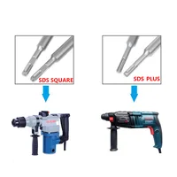 Perceuse électrique pour béton en alliage d'acier au tungstène, 500mm, 1 pièce, pour le perçage des murs, perceuse SDS PLUS SDS carrée 8mm-32mmBIT 6