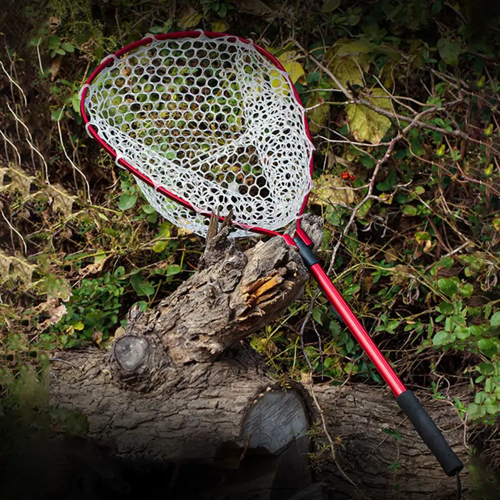 panier de pêche remplacement pliage wear-resist filet de pêche épuisette de