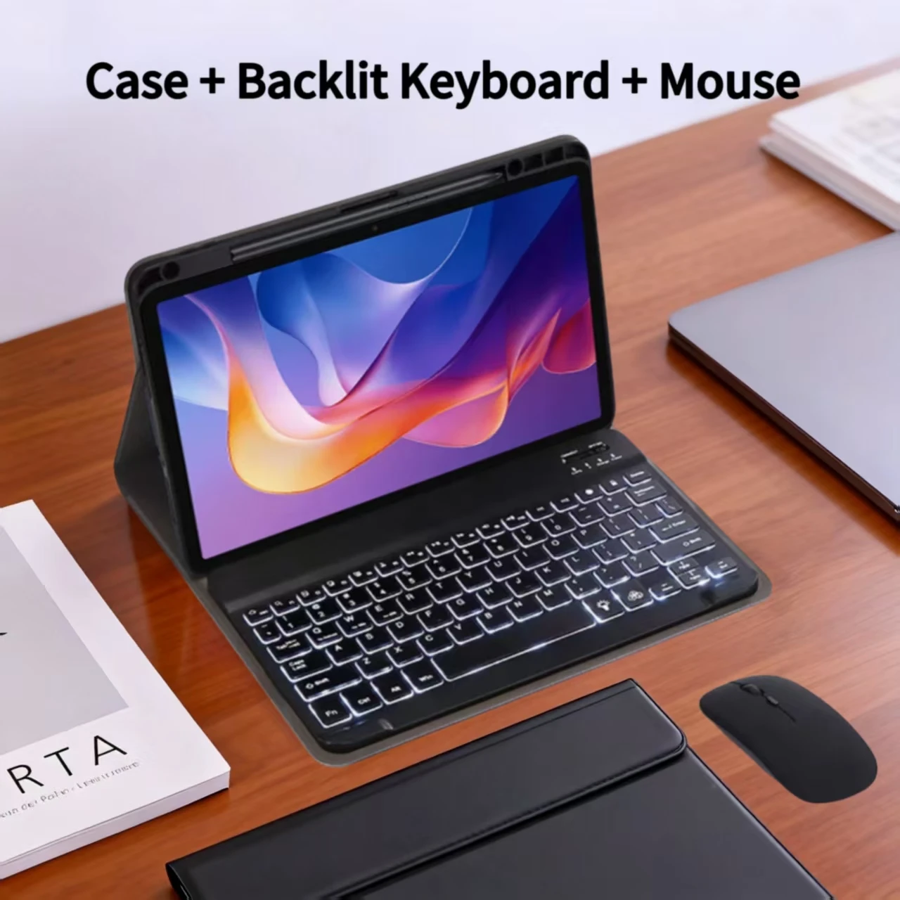 Xiaomi Redmi Pad 2 Premium Keyboard Cover with Removable Wireless Bluetooth Keyboard