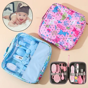 Kit per la Cura del Bambino, Set per Capelli e Unghie, Termometro, Spazzola, Forbici, Tagliaunghie, Set per la Pulizia del Neonato