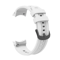 High - Quality Silicone Adjustable Sport Strap Replacement Wristband - Amazfit Balance (ABa - white)